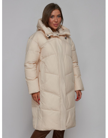 Длинный женский пуховик для зимы