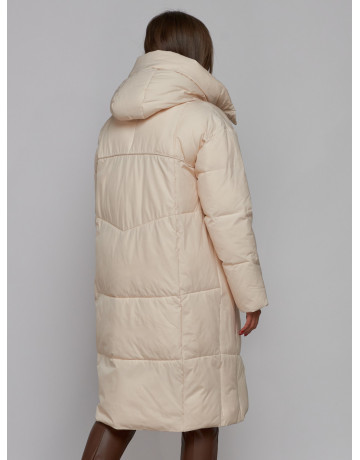 Длинный женский пуховик для зимы