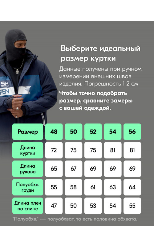 Мужской горнолыжный костюм, тёмно-синий.