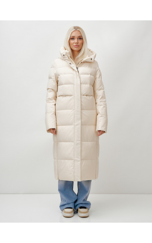 Длинный зимний пуховик для молодёжи