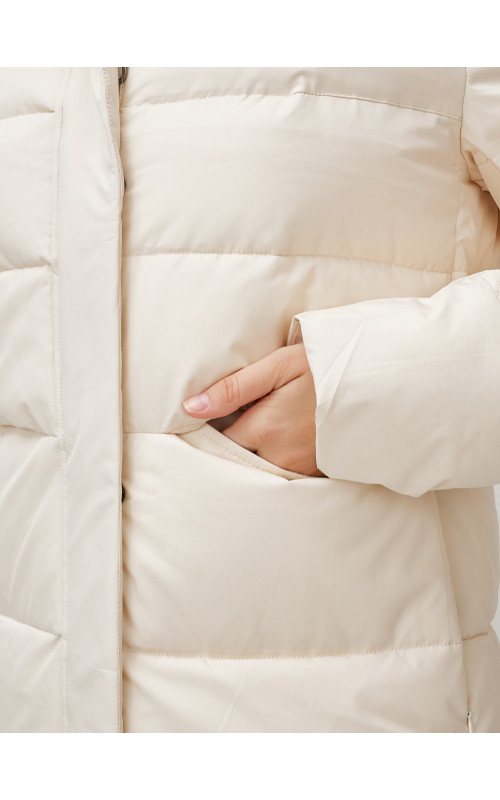 Длинный зимний пуховик для молодёжи