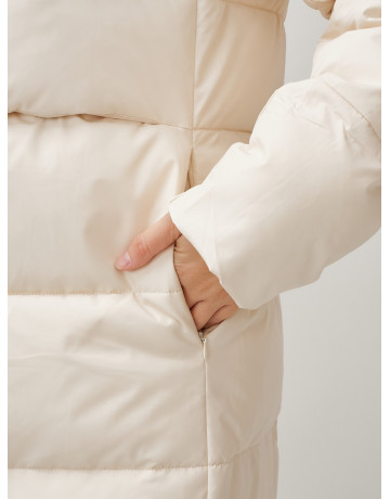 Длинный зимний пуховик для молодёжи