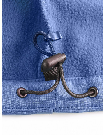 Мужская спортивная ветровка с капюшоном softshell, синяя