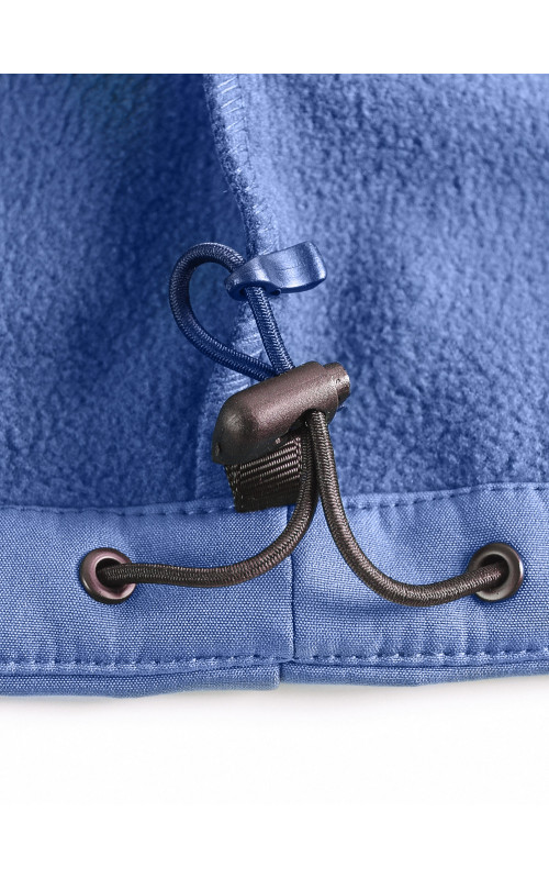 Мужская спортивная ветровка с капюшоном softshell, синяя