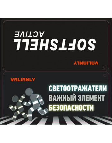 Мужская спортивная ветровка с капюшоном softshell, синяя