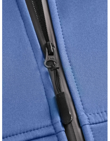 Мужская спортивная ветровка с капюшоном softshell, синяя