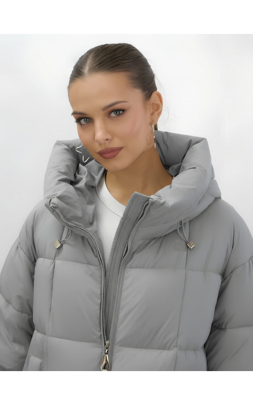 Длинный зимний пуховик для женщин