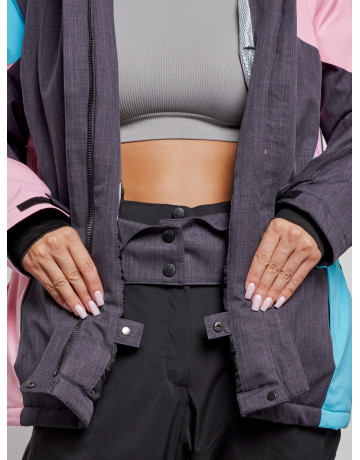 Женский горнолыжный костюм большого размера для зимних видов спорта.