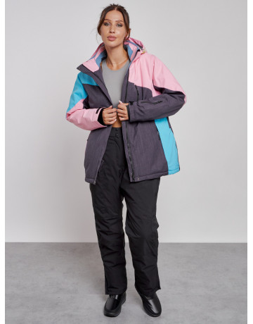 Женский горнолыжный костюм большого размера для зимних видов спорта.