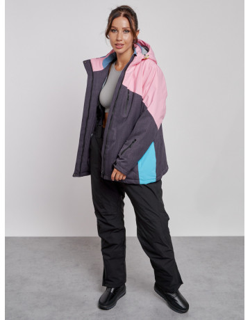 Женский горнолыжный костюм большого размера для зимних видов спорта.