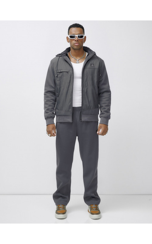 Утеплённый мужской спортивный костюм для активного отдыха