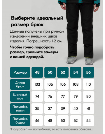 Женский горнолыжный костюм зелёный.