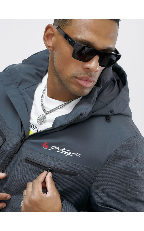 Мужская зимняя куртка больших размеров для активного отдыха