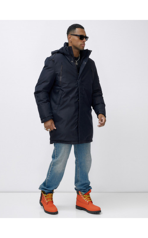 Мужская зимняя парка большого размера для холодной погоды