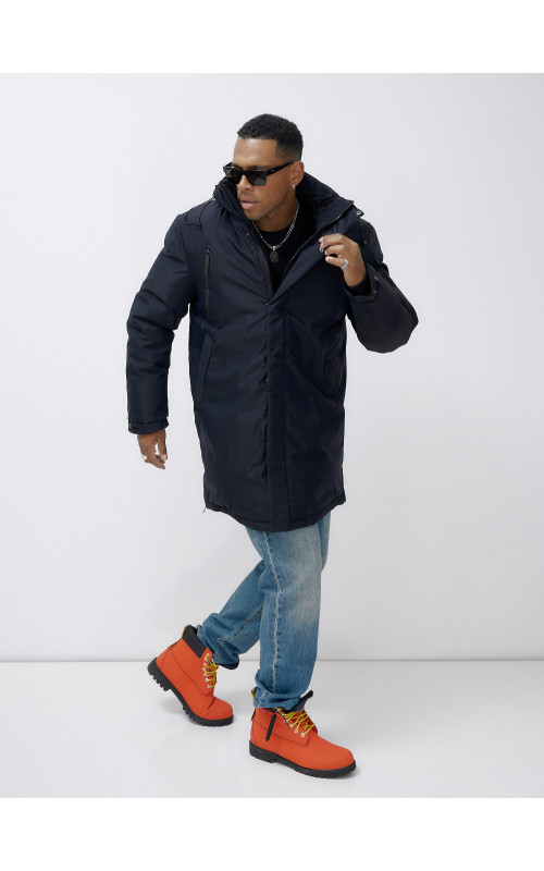 Мужская зимняя парка большого размера для холодной погоды