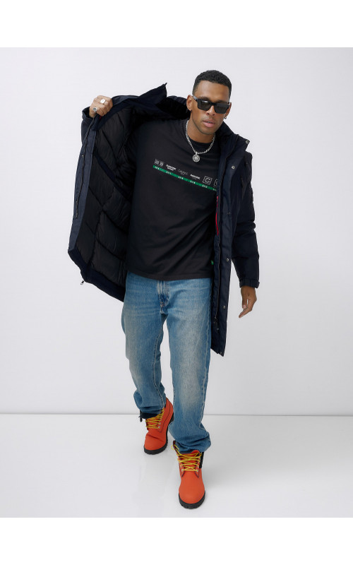 Мужская зимняя парка большого размера для холодной погоды