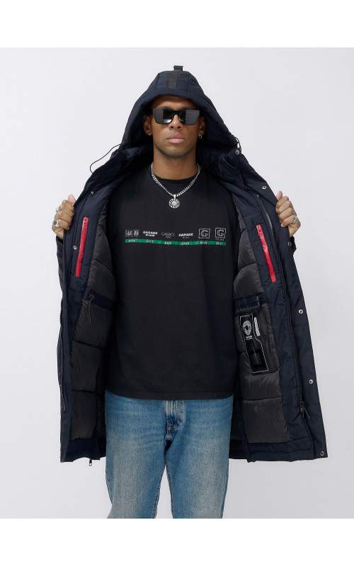 Мужская зимняя парка большого размера для холодной погоды