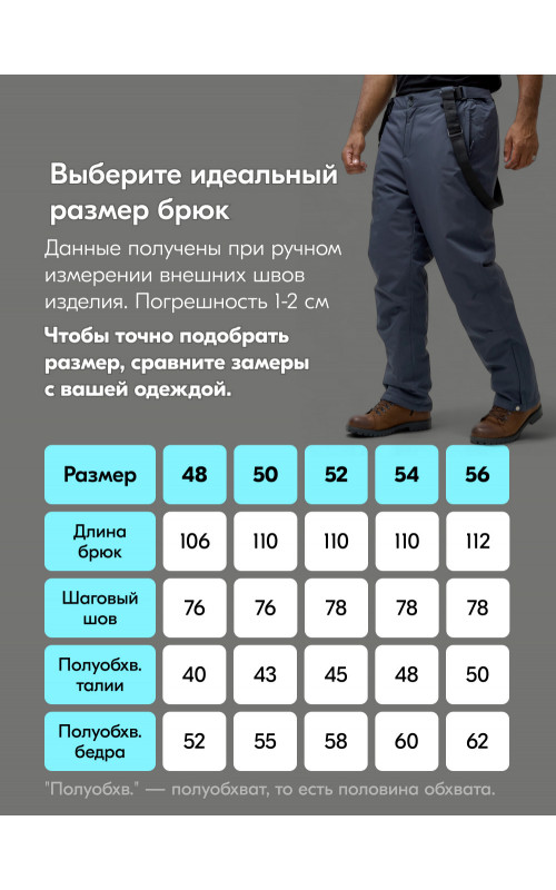 Мужской зимний горнолыжный костюм, тёмно-серый