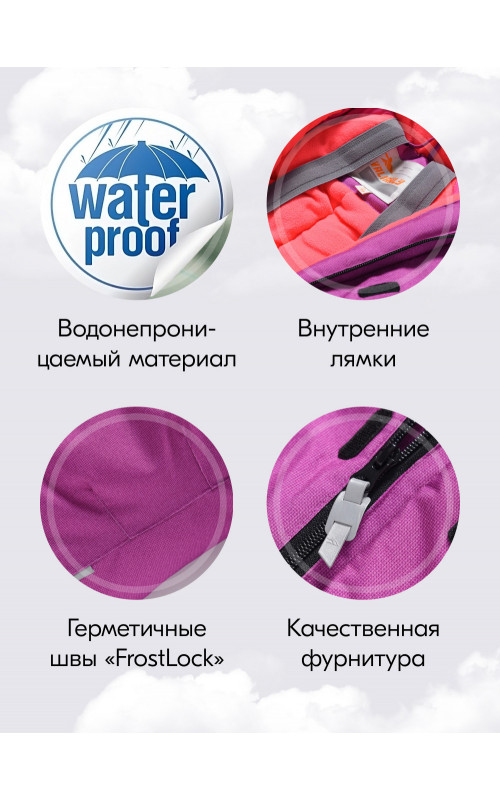 Подростковый зимний комбинезон для девочки розового цвета