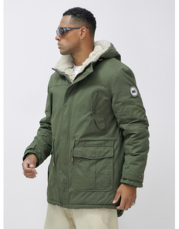 Мужская зимняя парка с капюшоном для активного отдыха.