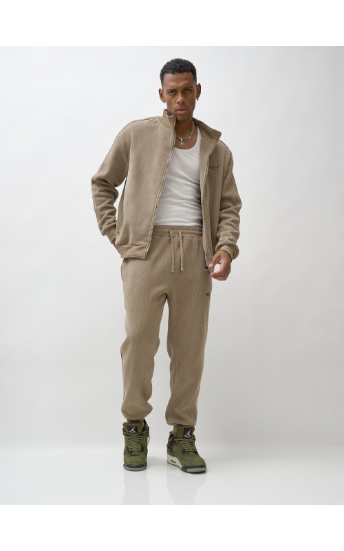 Мужской спортивный утеплённый костюм с начёсом для активного отдыха.