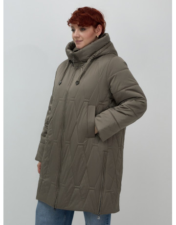Длинный зимний пуховик для женщин с капюшоном.
