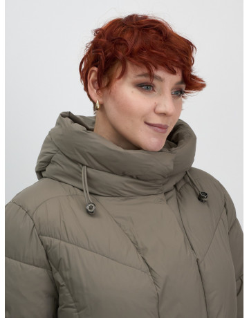 Длинный зимний пуховик для женщин