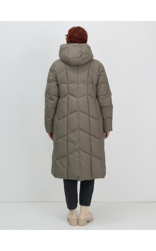 Длинный зимний пуховик для женщин