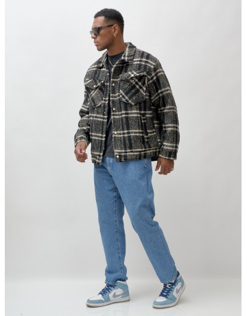 Мужская шерстяная рубашка прямого кроя для любого случая.