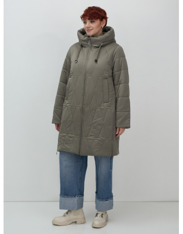 Длинный зимний пуховик для женщин больших размеров