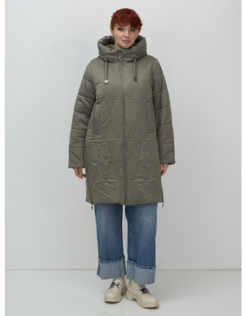 Длинный зимний пуховик для женщин больших размеров