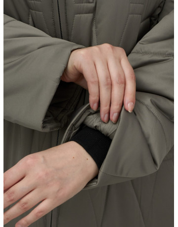 Длинный зимний пуховик для женщин больших размеров