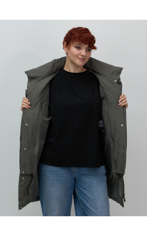 Женское зимнее двубортное пальто премиум-класса.