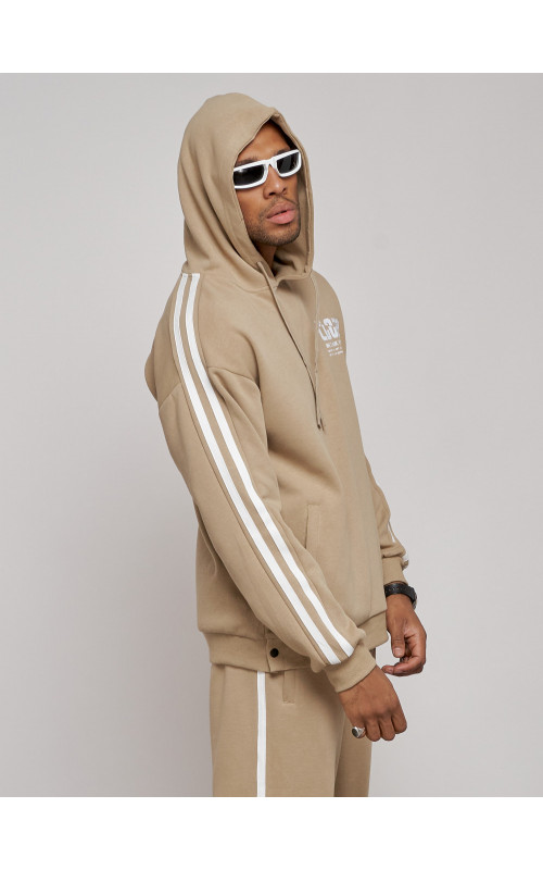 Мужской трикотажный спортивный костюм из хлопка для активного отдыха.