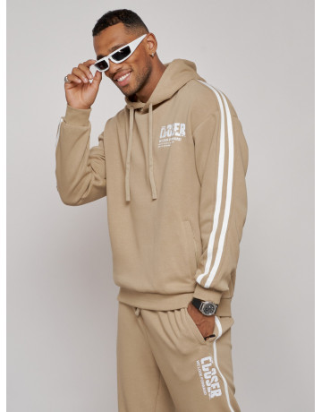 Мужской трикотажный спортивный костюм из хлопка для активного отдыха.