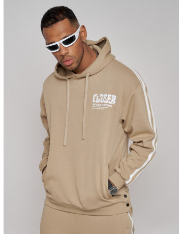 Мужской трикотажный спортивный костюм из хлопка для активного отдыха.