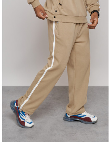 Мужской трикотажный спортивный костюм из хлопка для активного отдыха.