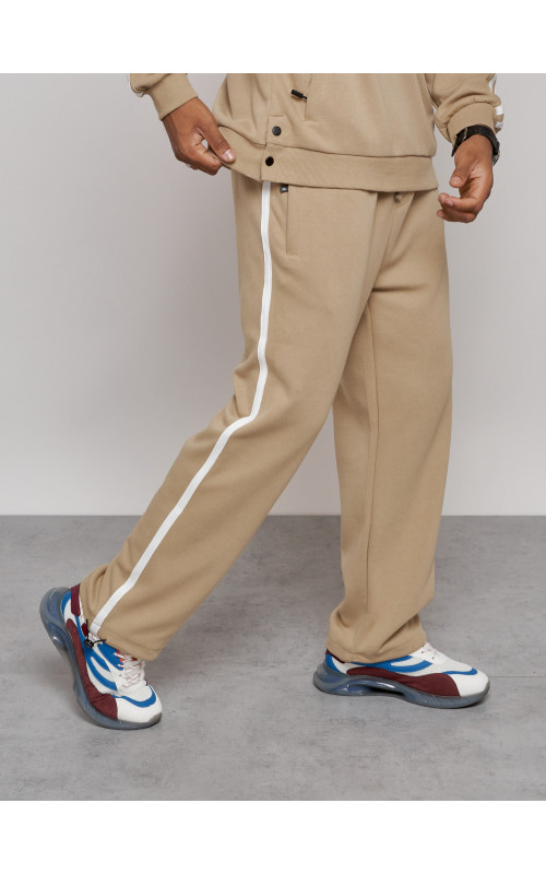 Мужской трикотажный спортивный костюм из хлопка для активного отдыха.