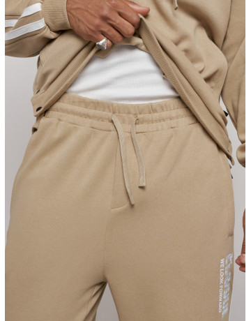 Мужской трикотажный спортивный костюм из хлопка для активного отдыха.