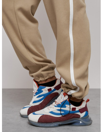 Мужской трикотажный спортивный костюм из хлопка для активного отдыха.