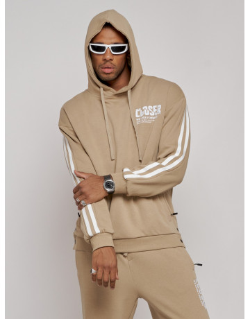 Мужской трикотажный спортивный костюм из хлопка для активного отдыха.