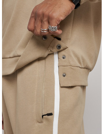 Мужской трикотажный спортивный костюм из хлопка для активного отдыха.