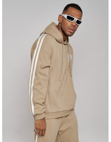 Мужской трикотажный спортивный костюм из хлопка для активного отдыха.