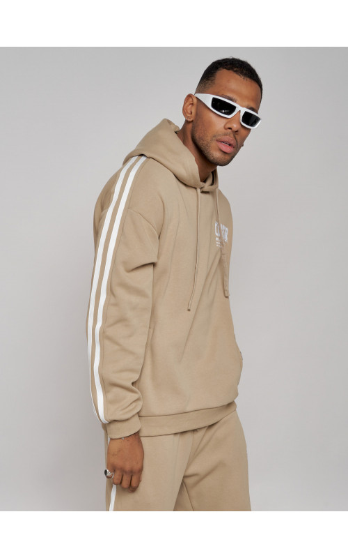 Мужской трикотажный спортивный костюм из хлопка для активного отдыха.