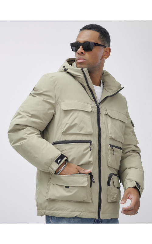 Мужская зимняя куртка большого размера для холодной погоды