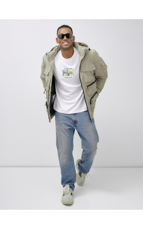 Мужская зимняя куртка большого размера для холодной погоды