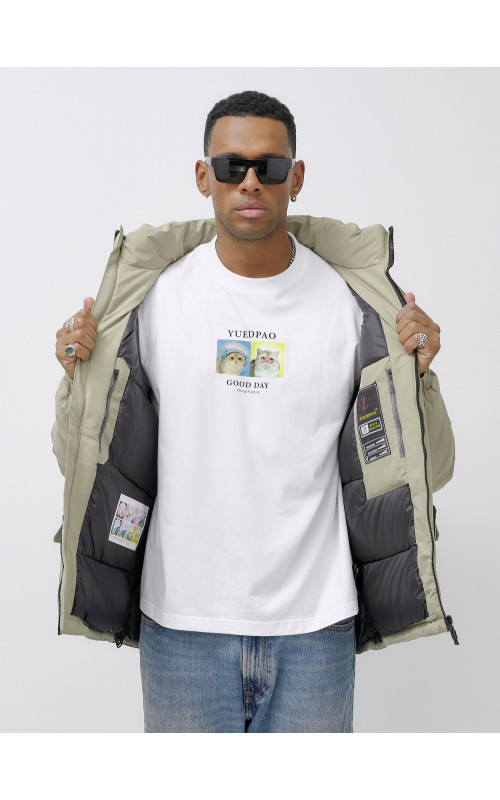 Мужская зимняя куртка большого размера для холодной погоды