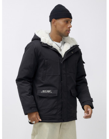 Мужская зимняя парка с капюшоном: защита от холода и ветра