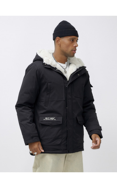 Мужская зимняя парка с капюшоном: защита от холода и ветра