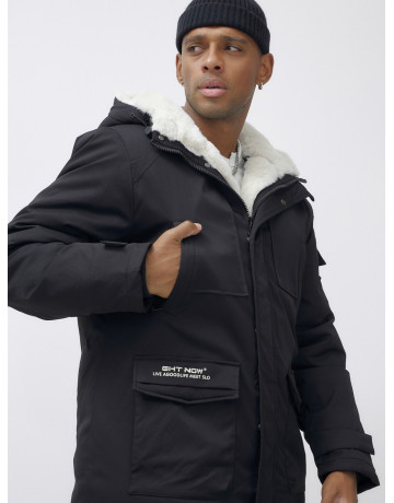 Мужская зимняя парка с капюшоном: защита от холода и ветра